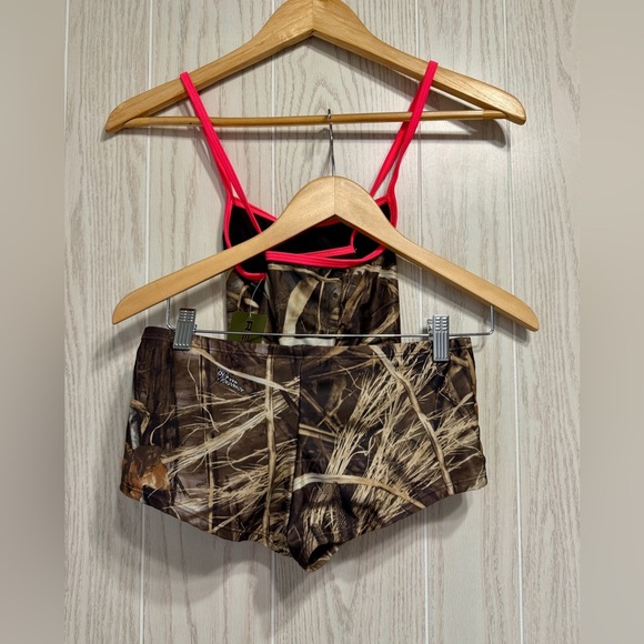 Realtree Girls Camo Tankini Swim Set XL - Picture 3 of 4
